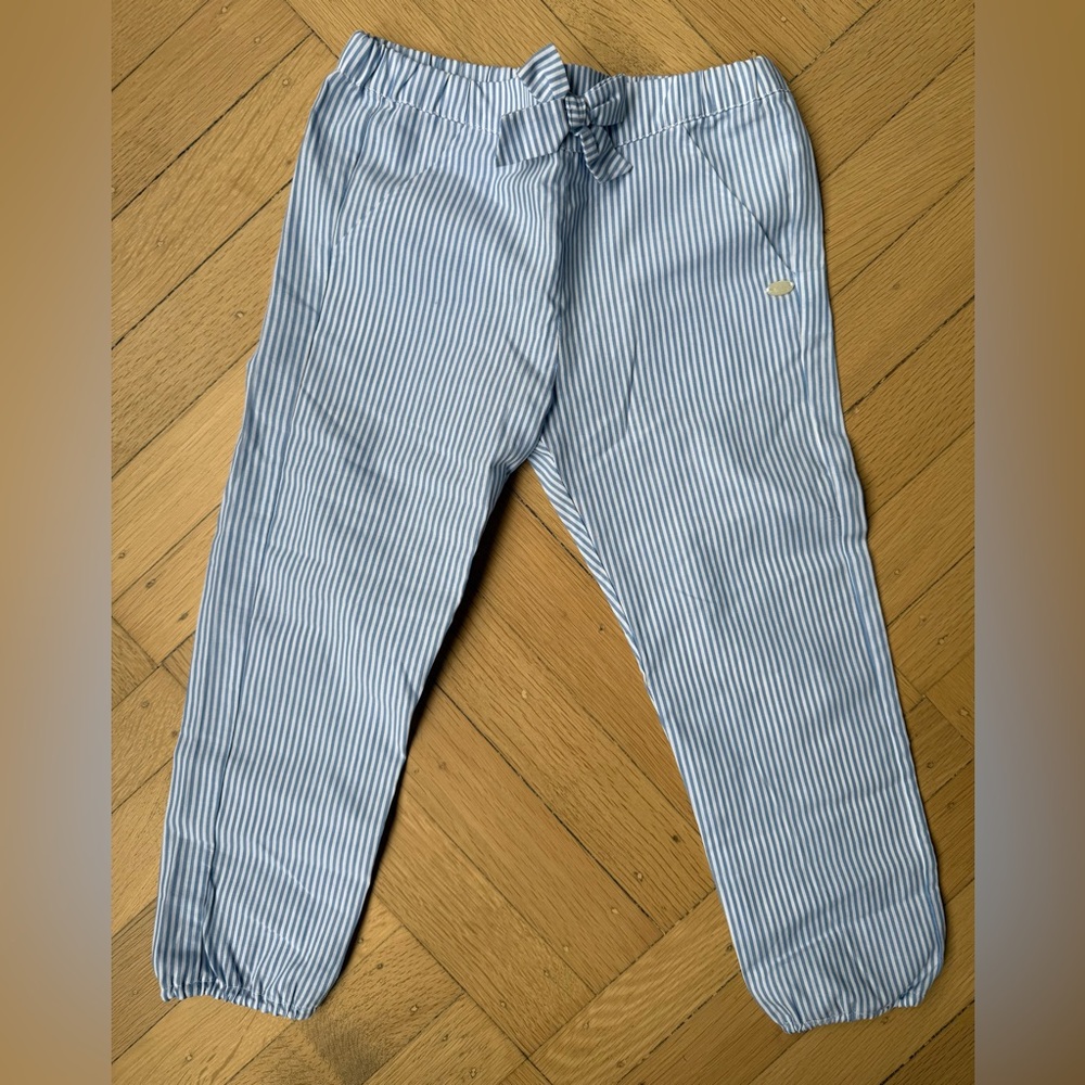 Tartine et Chocolat blue and white striped pants in size 3T. New